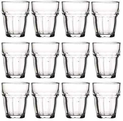 Bormioli Rocco 12er Set Rock Bar Schnapsgläser, Klares Glas, 70 ml, 7 x 6 cm