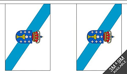 The Flag B100333 - Banderines de Galicia, Multicolor, tamaño pequeño
