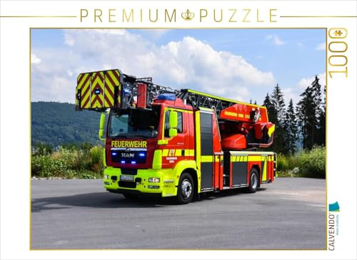CALVENDO Puzzle Rosenbauer L32A-XS Feuerwehr Suhl 1000 Teile Puzzle quer | Lege-Größe cm Foto-Puzzle für glückliche Stunden