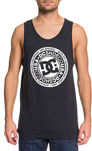 DC Shoes Circle Star - Camiseta Sin Mangas Para Hombre Camiseta Sin Mangas, Hombre, black/snow white, M