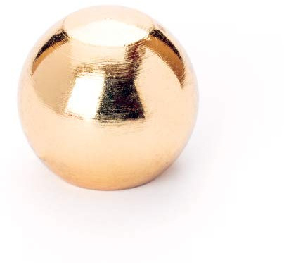 Kugel 2cm mit Gewinde M10x1 aus Messing glänzend Abschlusskugel