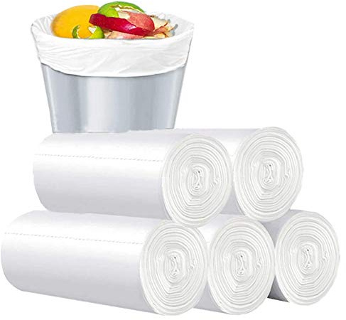 Biodegradable Garbage Bags, 3-5 Gallon Small Trash Bag Compostable Waste Bags Wastebasket Trash Can Bin Liners for Bathroom Bedroom Office