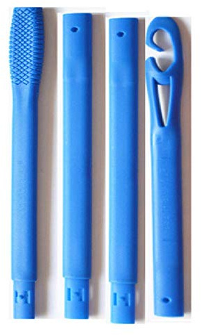 OSALAD 2-4 Stück Spiral-Lockenwickler-Haken Roller Magic Lever Haar-Lockenwickler-Haken DIY Haarstyling-Werkzeug Spiral-Lockenwickler Hilfswerkzeug, 4 Stück