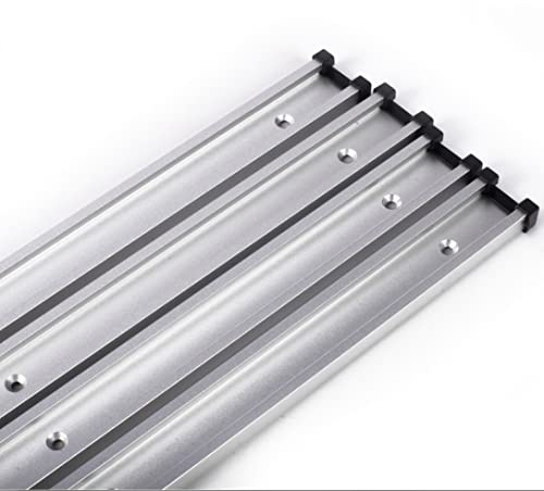 ybaymy 4 Stück T Nut Schiene 1220mm T Track Aluminiumlegierung T Schiene Holzbearbeitung T Nut Gehrungsschiene für Routertisch, Holzbearbeitung