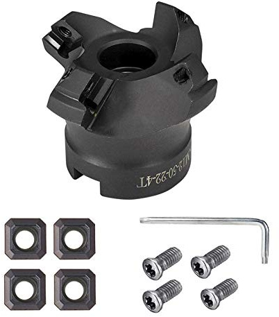 JAINGU Wolframkarbid Hartmetall-Wendeschneidplatte geklemmt Schnellvorschub-Aluminium-Schaftfräser mit Wendeschneidplatten Fräsbearbeitung Brammen-Planfräser