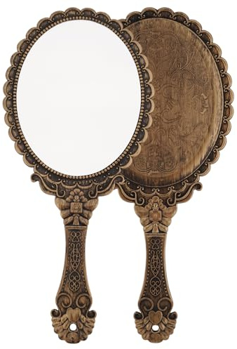 XPXKJ Hand Mirror Vintage Handheld Mirror with Handle Vanity Makeup Mirror Travel Mirrors