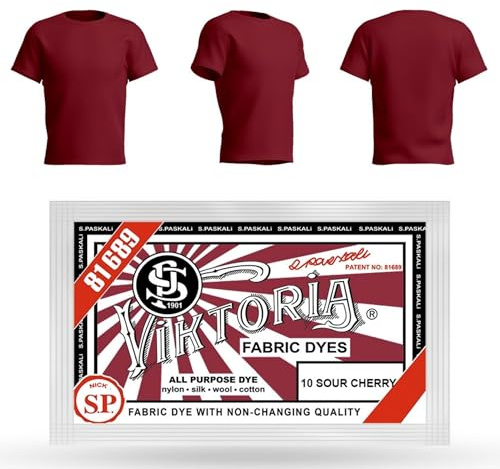 Viktoria Textile Paint, Machine Washable (59 Colours) - Fabric Dye, Textile Dye, Fabric Paints Washable, Textile Colour, Clothing Dyeing