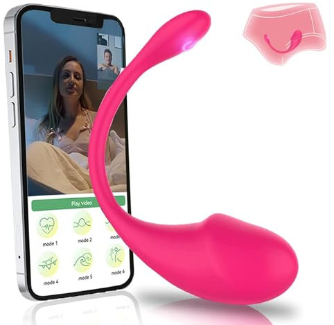 PQKuss Analvibrator Prostata Stimulator Silikon mit APP Control Vibratoren 10 vibrationsmodi, Anal Plug G-Punkt Stimulator Sexspielzeug für Männer, Frauen(Rosa-APP)