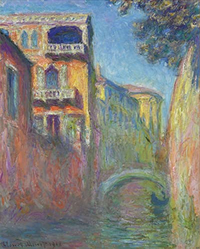 DTAUPREB Malen nach Zahlen für Erwachsene Venedig DIY Ölgemälde Claude Monet Acryl Malen nach Zahlen Kits für Kinder Erwachsene Anfänger