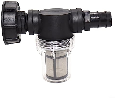 EpheyFIF 32mm IBC Tank Filter Connector Garden Water Ball Valve Ton Filter Hose Adapter Accessories 100 Mesh Stainless Steel Strainer