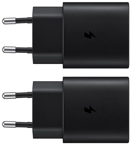 2er Pack 25W USB C Ladegerät Schnellladegerät für Samsung Galaxy S26 S25 | S24 S23 S22 S22 S21 S20 Ultra/Plus, Z Fold 8/7 Z Flip 8/7 A57 A56 A55 A54 A53 A37 A36 A17 A16 A05s, Tablet Netzteil Ladegerät