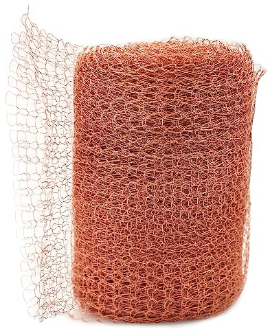 Runyu Kupferband Gegen Schnecken, Schneckenzaun Kupfergeflecht Kupfernetz Mäuse für Haus Garten Hof Wildtier Kontrolle Schädlingsbekämpfung(6 M)