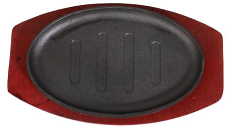 KICHOUSE Plancha De Hierro Para Barbacoa De Sartén Redonda Para Cocinar Carne Con Recubrimiento Antiadherente Resistente y Apta Para Uso Doméstico y Exterior