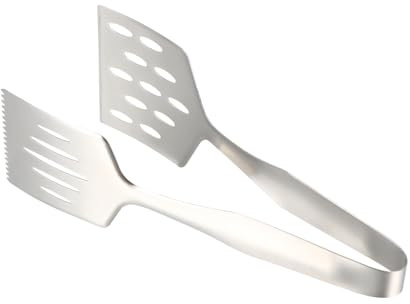 Amosfun Pinces à Steak Pinces à Grillé Pinces De Cuisine Pincettes De Cuisine Mini-barbecue Pince à Pizza Spatule à Viande Spatule à Poisson Pinces De Chef Nourriture Acier Inoxydable