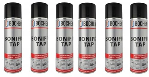 6 X TAPHICEROS Filz Sprühkleber Klebstoff Universal Adhesives Stark Flexible Verbidung, Schnell Haftend und Verdunstung, Leichte Verarbeitung Präzises Auftragen, Enthält kein DCM, 500ml (6)