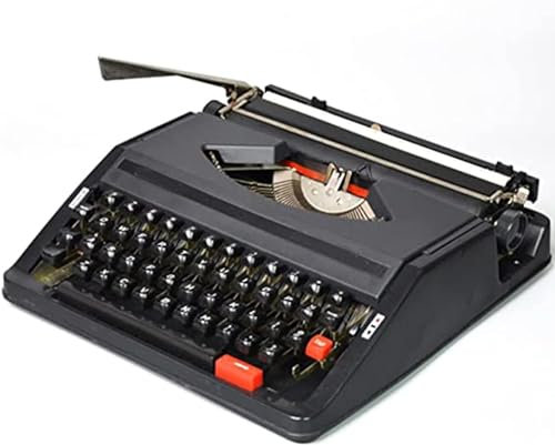 YSXXIAN Kreative mechanische englische Schreibmaschine – funktionale Heimdekoration im Vintage-Stil für freies Schreiben, Briefeschreiben und Basteln vom Feinsten (Farbe: Schwarz)