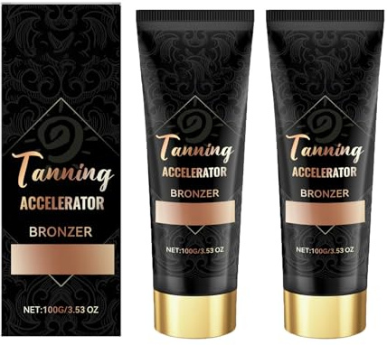 Lozione abbronzante scura, abbronzante e acceleratore abbronzante, Solarium, gel di tanning più veloce, per solarium, solarium e abbronzatura esterna, abbronzatura scura senza strisce, abbronzatura