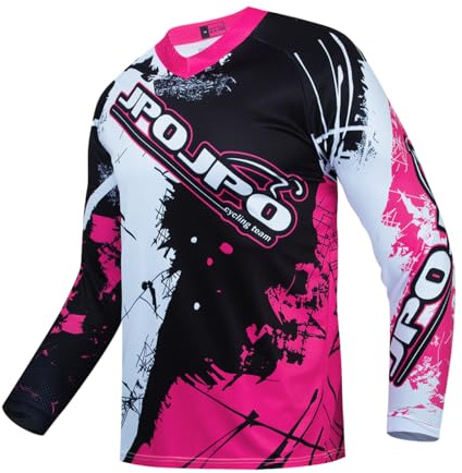 PSPORT Maillot de vélo tout-terrain pour jeunes, maillot de VTT à manches longues pour enfants, maillots de descente pour moto, motocross, BMX, moto MX, course tout-terrain