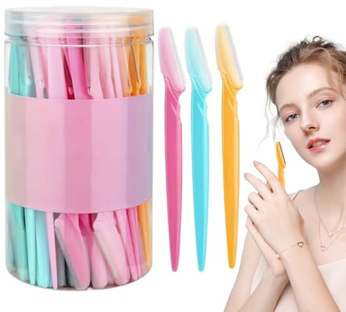 Ansiktstrimmer för ögonbryn, Ansiktstrimmer för ögonbryn Bärbart manuellt | Face Precision ögonbrynstrimmer Skyddande rakapparat för män Kvinnor Skäggvård Hårb