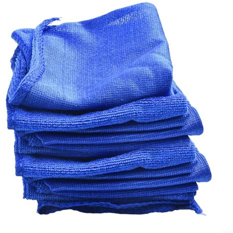 Lot de 50 chiffons de nettoyage en microfibre pour un rinçage et un polissage efficaces à la maison ou dans la voiture