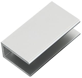 Fixation Verre pour Garde-Corps Pince à verre for supports carrés de 17 à 20mm, 1 pièce, Support d'angle d'étagère en verre de salle de bains, Clips en aluminium, Support de fixation, matériel de meub
