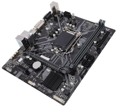 LICAEVEY Carte Mère H310M M-ATX Compatible avec LGA 1151 8e/9e Génération I7/i5/i3, Double Canal DDR4 32 Go avec Sorties DVI/VGA pour Un Usage Commercial Domestique