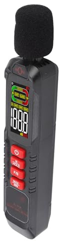ZASCHMOY Fonometro Portatile Misurazione Decibel del Rumore Accurata A Ponderata per Cantieri Domestici ZL-81A | Precisione ± 2 DB | Risposta Veloce/lenta | Ampia Applicazione