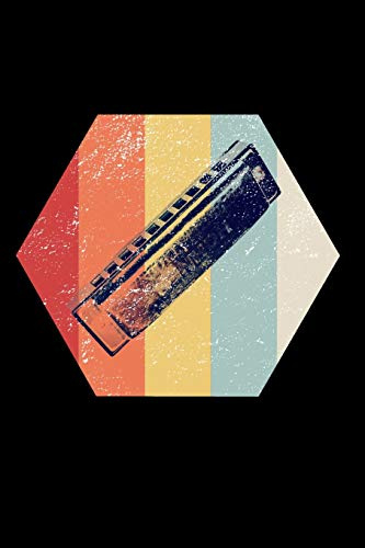 Mundharmonika: A5 Block gepunktet - 120 Seiten Dot Grid Notizbuch passend als für Noten oder Lieder, perfektes Geschenk für Mundharmoniker Musiker!