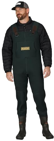 FROGG TOGGS Men's Amphib Neoprene Waterproof Fishing Bootfoot Chest Wader for Fishing, Cleated, 10