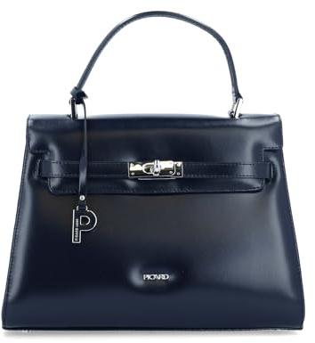 Picard Handtasche Damen Berlin | Henkeltasche aus Echtleder, gesichertem Drehverschluss & abnehmbarem Schultergurt | Umhängetasche | Elegant, modern, hochwertig | Schultertasche