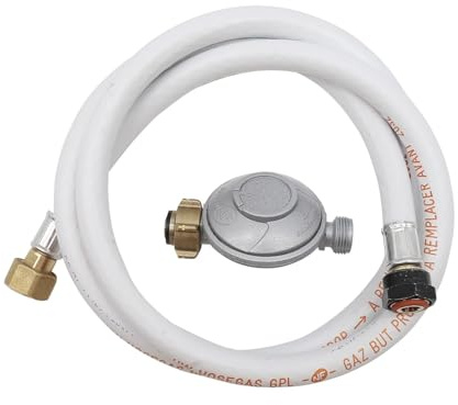 DIPRA - Kit Détendeur Butane + Tuyau 1,50 m - Sécurité Débit Limité - Raccord M20/150 - Usage Domestique - Certifié NF