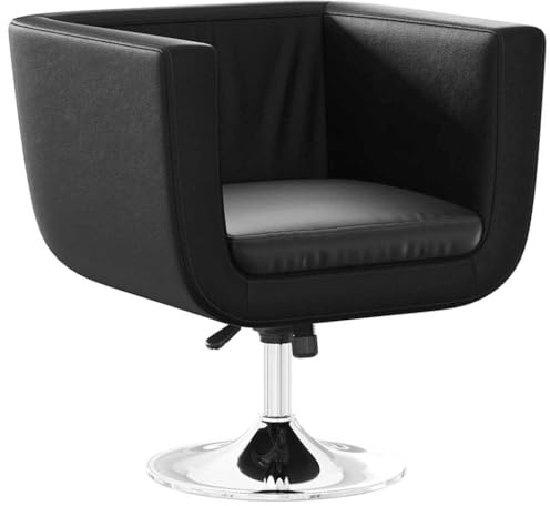 vidaXL Fauteuil Design Club Blanc Noir
