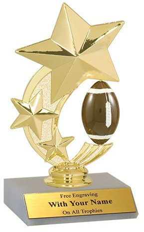 5 Football Spinner Trophies