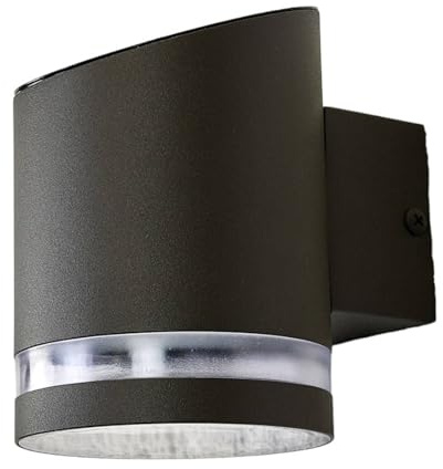 Lindby Solar LED Wandlampe/Wandleuchte außen, Wandstrahler spritzwassergeschützt IP44 1x 0,5W Downlight Solarlampe Solarleuchte