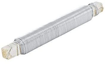 25x INDUTEC Wickeldraht Bindedraht Blumendraht auf Holzstab - verzinkt - DS: 0,65 mm - a 100 g