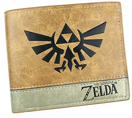 WANHONGYUE Spiel Kunstleder Geldbörse Kurze Brieftasche Bifold Kartenhüllen Herrenbörse,Gelb