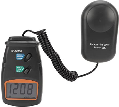 Digitales Luxmeter LX1010B Hand-Beleuchtungsstärkemessgerät 50000lx Belichtungsmesser mit Aufbewahrungskoffer für Zimmerpflanzen