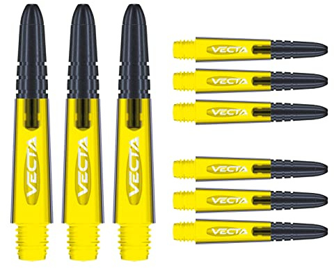 WINMAU Vecta Dartschäfte - 3 Sets pro Packung (insgesamt 9 Schäfte)