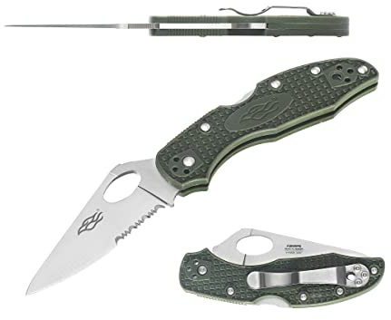 Firebird GANZO F759MS-OR Cuchillo Plegable de Bolsillo Hoja de Acero 440C 75 mm Mango Antideslizante con Clip Camping Caza Pesca Cuchillo de Bolsillo al Aire Libre 67g