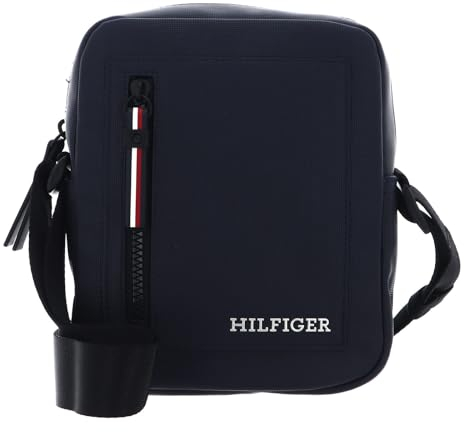 Tommy Hilfiger Herren TH Pique MINI AM0AM11794 Reporter-Tasche, Blau (Space Blue)
