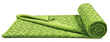 Morbuy Mikrofaser Hot Yoga Handtuch, Yoga Mat 183x63cm rutschfest Fitnesstuch Weich Atmungsaktiv Antirutsch Yogatuch Gilt für Fitness Ausbildung (183x63cm,Grün)