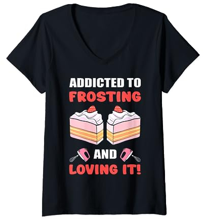 Bâtons de décoration de gâteau Pop Sticks Cake Decorator Cake Maker T-Shirt avec Col en V