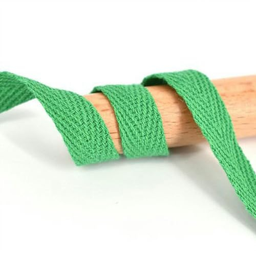 50 Yards Klebeband, Baumwollband, Gürteltasche, Etikettenband, Nähband, Schrägband, DIY-Bastelzubehör, Grün, 2 cm