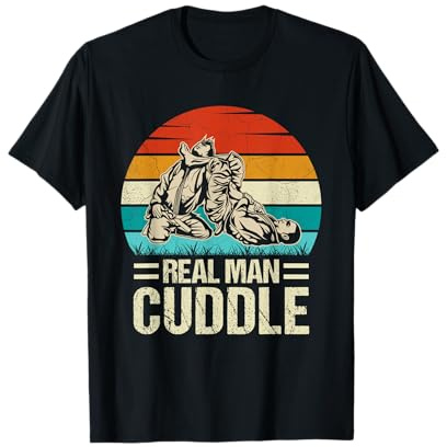 Brazilian Jiu-Jitsu BJJ Grappling Real Man Cuddle T-Shirt