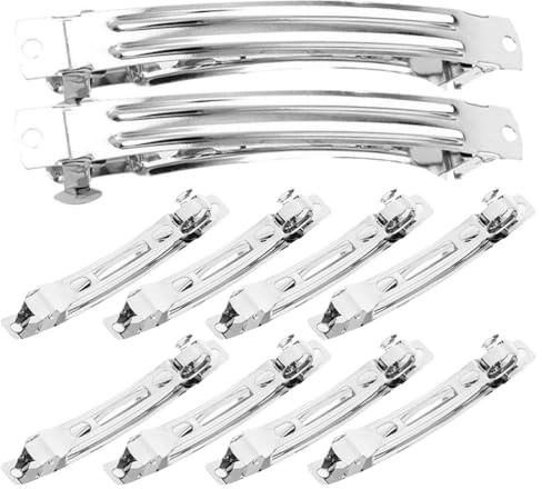 SEWACC Barrettes Françaises À Pression Épingles À Cheveux 7Cm Clips À Ressort En Métal Support Queue De Cheval Accessoires Pour Cheveux Pour Femmes Et Filles 50 Pièces