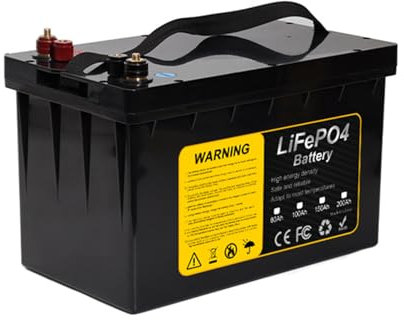 HJGHY Batterie LiFePO4 Rechargeable 12V, 80ah, 100ah, 150ah, 200ah, au Lithium, Fer et Phosphate, pour Bateau Solaire, Camping-Car, Camping-Car, avec BMS,12v,150Ah