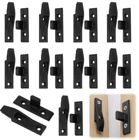 10 Sets of Plinth Fasteners Fittings Press Fit Panel Clips, Push in Drop On Hook On Bath Panel Clips, Kickboard Clip Used for Installing Office Desks, Cabinets, Wardrobes
