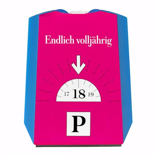 speecheese 18 Geburtstag Endlich volljährig Parkscheibe Lustige Volljährigkeitsuhr für Auto-Styling