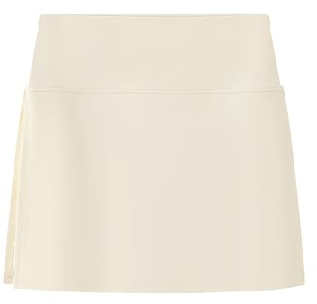 GRECERELLE Minikjol för kvinnor, hög midja, smal passform, omlottkjol, kjol, kort kjol, Beige, XL