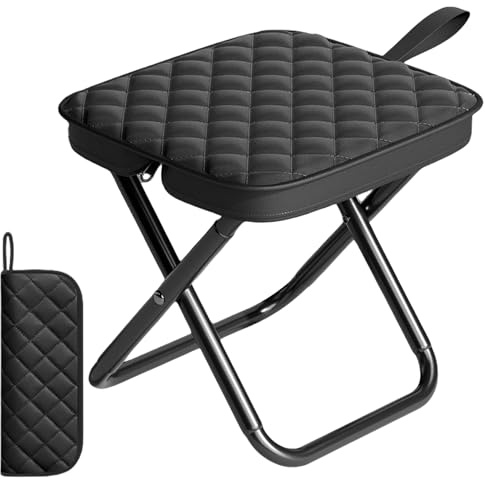 Mafagwre Mini Klapphocker, Klapphocker Faltbar, Camping Hocker,Tragbarer Klapphocker,Outdoor Klappstuhl Mit Baumwollschicht, Leicht Und Komfortabel Für Camping Jagd Wandern,Tragkraft 120kg